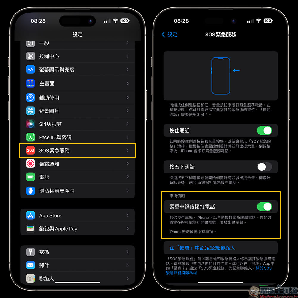 iPhone 14 與新款 Apple Watch 的「車禍偵測」功能在雲霄飛車時容易誤判用戶發生車禍,變通方法看這篇 - 電腦王阿達 iPhone 14 與新款 Apple Watch 的「車禍偵測」功能在雲霄飛車時容易誤判用戶發生車禍,變通方法看這篇 - 電腦王阿達