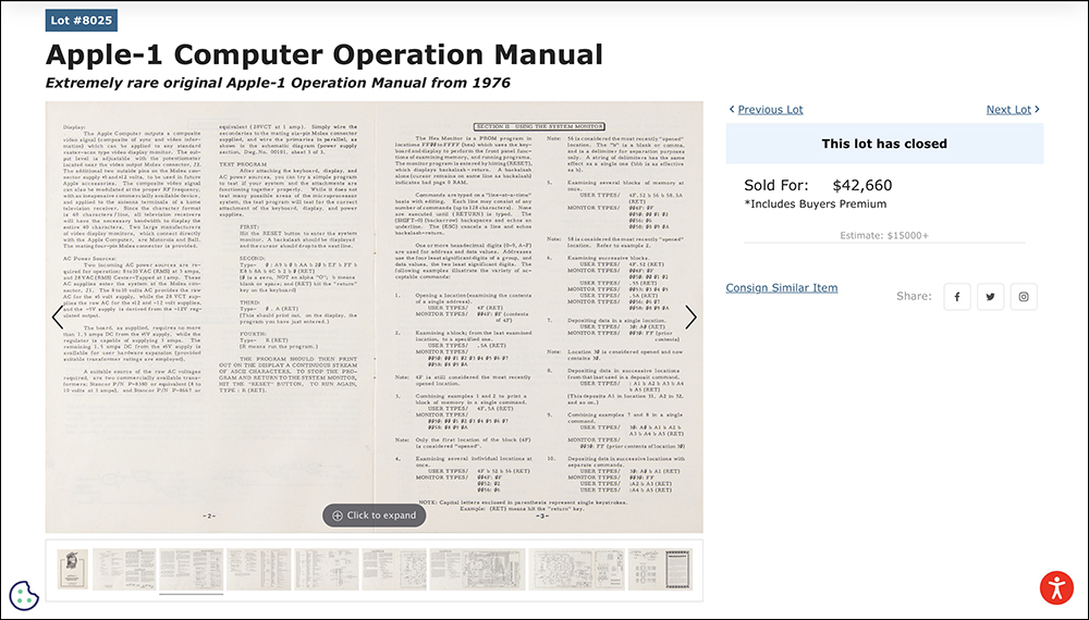 國外拍賣以 135 萬元售出的 Apple-1 手冊,居然被發現是「複製品」 - 電腦王阿達 國外拍賣以 135 萬元售出的 Apple-1 手冊,居然被發現是「複製品」 - 電腦王阿達