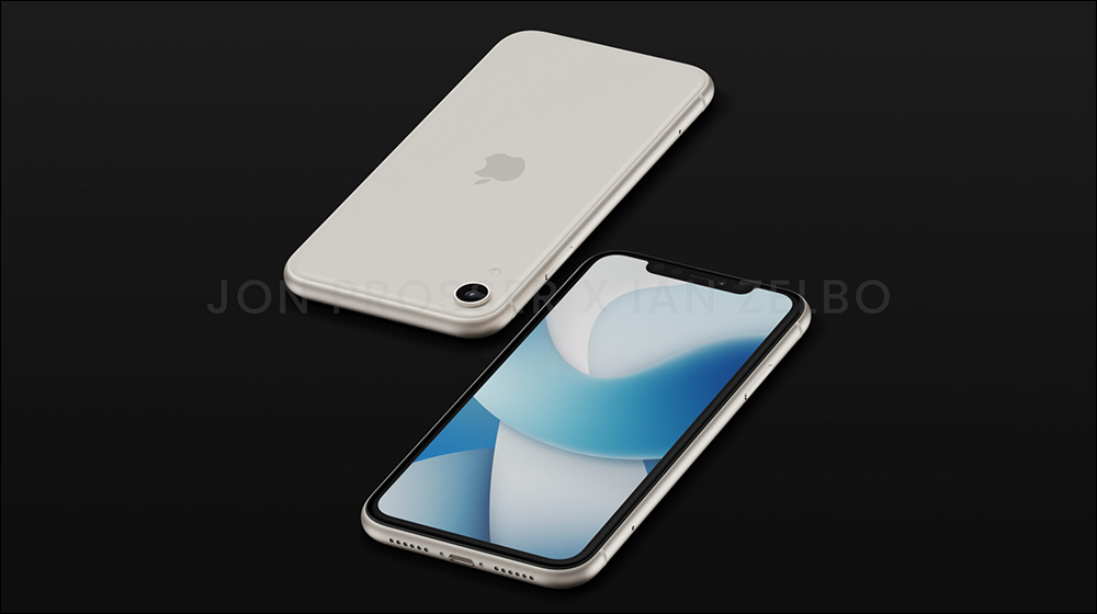 iPhone SE 4 外觀渲染圖釋出！正式告別 Home 鍵、換上更大的瀏海螢幕造型，就像是 iPhone XR - 電腦王阿達