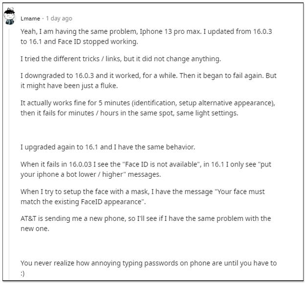 多位用戶反應升級到 iOS 16 後,Face ID 沒辦法正常使用 - 電腦王阿達 多位用戶反應升級到 iOS 16 後,Face ID 沒辦法正常使用 - 電腦王阿達