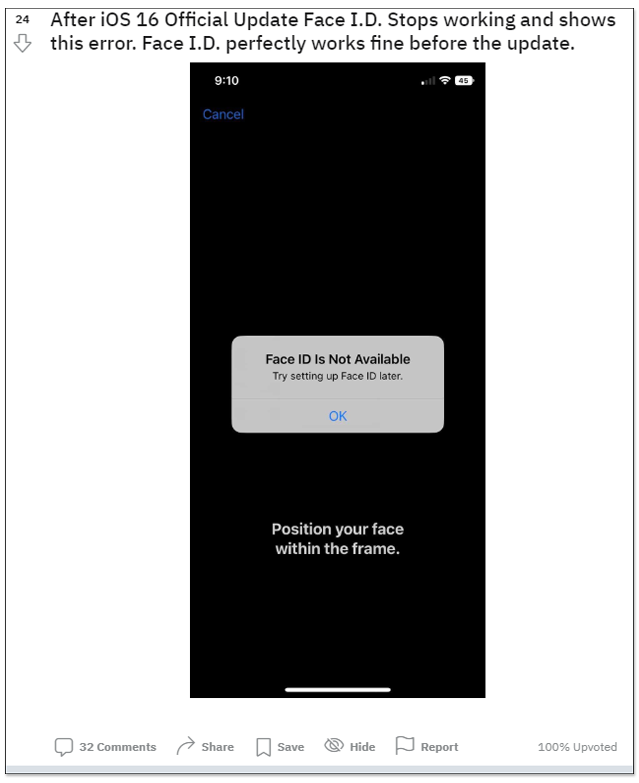 多位用戶反應升級到 iOS 16 後,Face ID 沒辦法正常使用 - 電腦王阿達 多位用戶反應升級到 iOS 16 後,Face ID 沒辦法正常使用 - 電腦王阿達