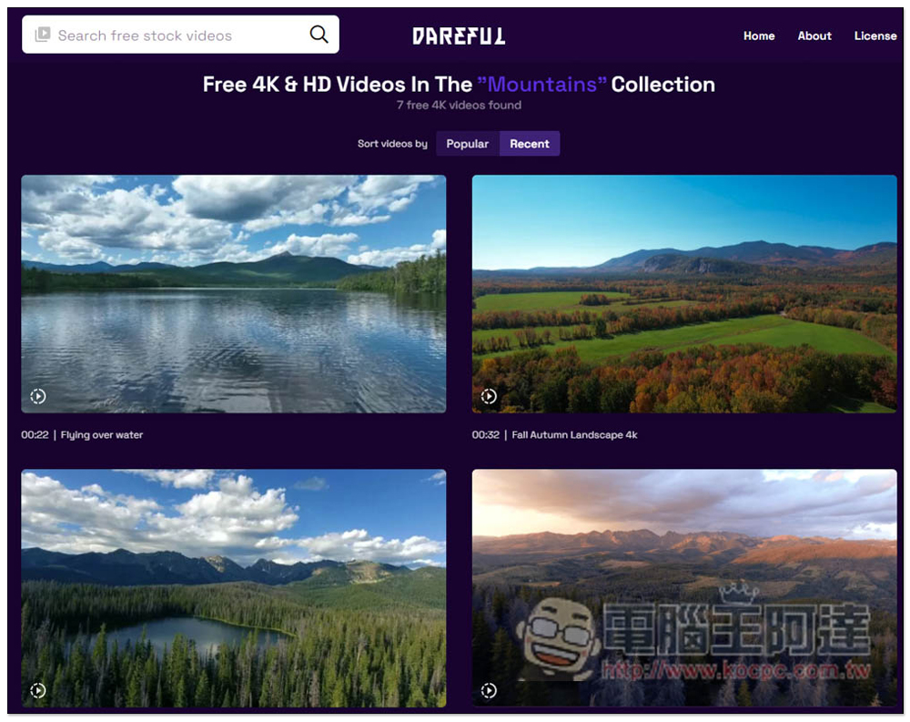 Dareful 提供上百部免費影片短片素材,個人和商用都可以 - 電腦王阿達 Dareful 提供上百部免費影片短片素材,個人和商用都可以 - 電腦王阿達