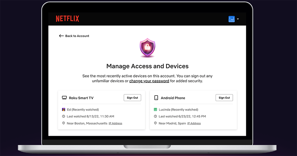Netflix 開始提供全面踢掉登入帳號 Netflix 開始提供全面踢掉登入帳號