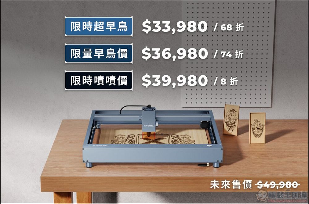 全新二極體雷雕機 xTool D1 Pro(20W):更快、更大功率、更全面的雷射雕刻體驗 - 電腦王阿達 全新二極體雷雕機 xTool D1 Pro(20W):更快、更大功率、更全面的雷射雕刻體驗 - 電腦王阿達