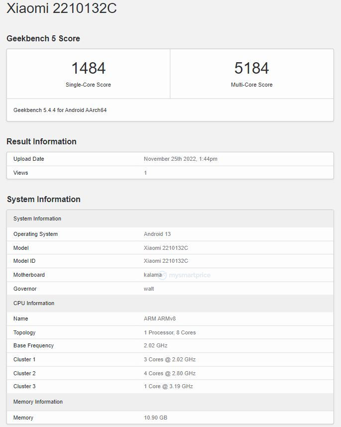 小米 13、小米 13 Pro 跑分現身 Geekbench 資料庫,多核心追上 A16 - 電腦王阿達 小米 13、小米 13 Pro 跑分現身 Geekbench 資料庫,多核心追上 A16 - 電腦王阿達