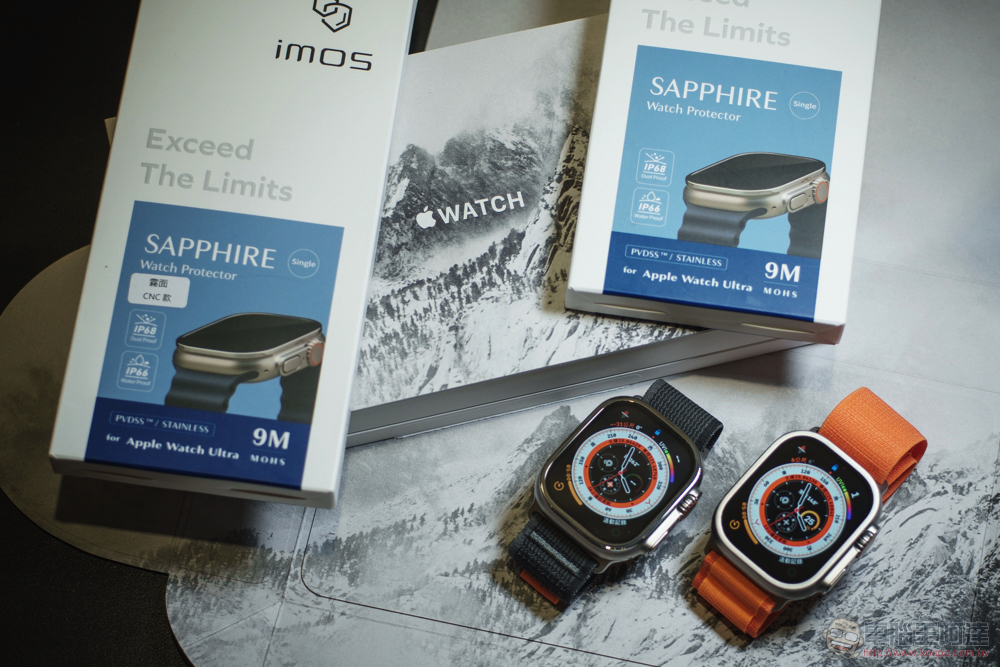 Apple Watch Ultra imos 藍寶石保護貼 Apple Watch Ultra imos 藍寶石保護貼