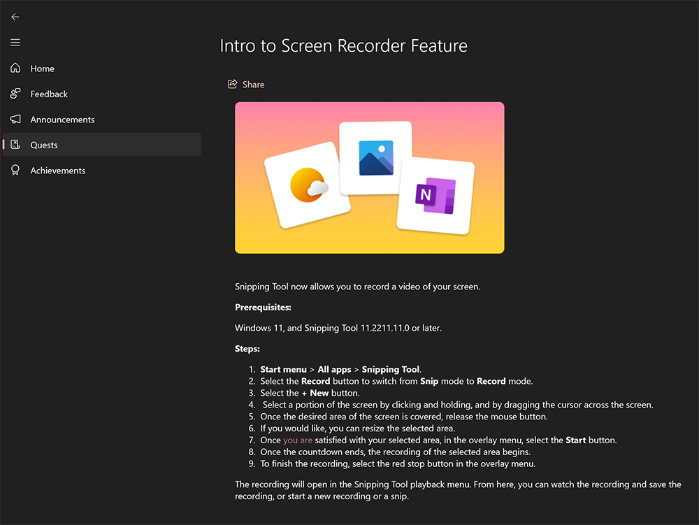 Windows 11 內建的剪取工具終於要迎來螢幕錄影功能了! - 電腦王阿達 Windows 11 內建的剪取工具終於要迎來螢幕錄影功能了! - 電腦王阿達