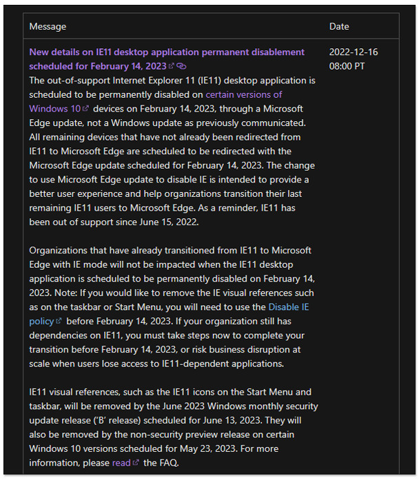 微軟宣布 Internet Explorer 11 將於 2023 年 2 月淘汰 - 電腦王阿達