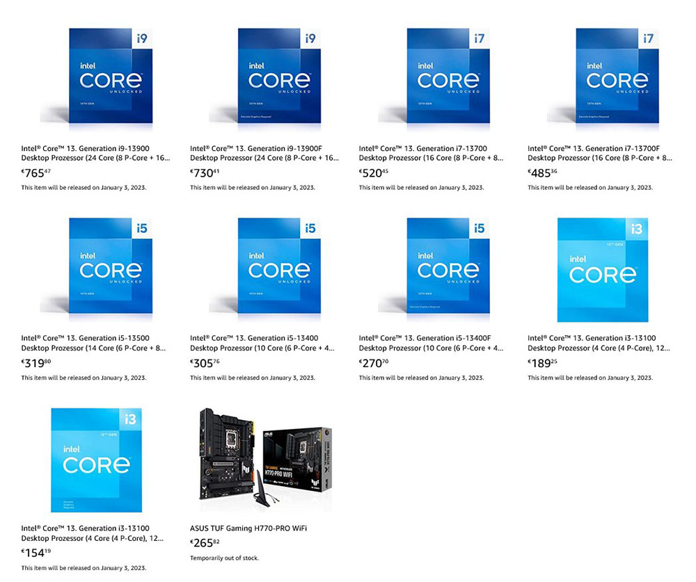 Intel 非 K 系列 Raptor Lake 處理器價格、發表日期與規格搶先洩漏 - 電腦王阿達 Intel 非 K 系列 Raptor Lake 處理器價格、發表日期與規格搶先洩漏 - 電腦王阿達