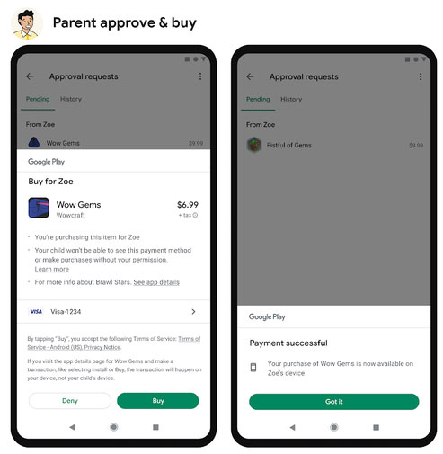 Google Play 商店推出兒童購買核准機制,家長可以選擇是否批准孩子的消費 - 電腦王阿達 Google Play 商店推出兒童購買核准機制,家長可以選擇是否批准孩子的消費 - 電腦王阿達