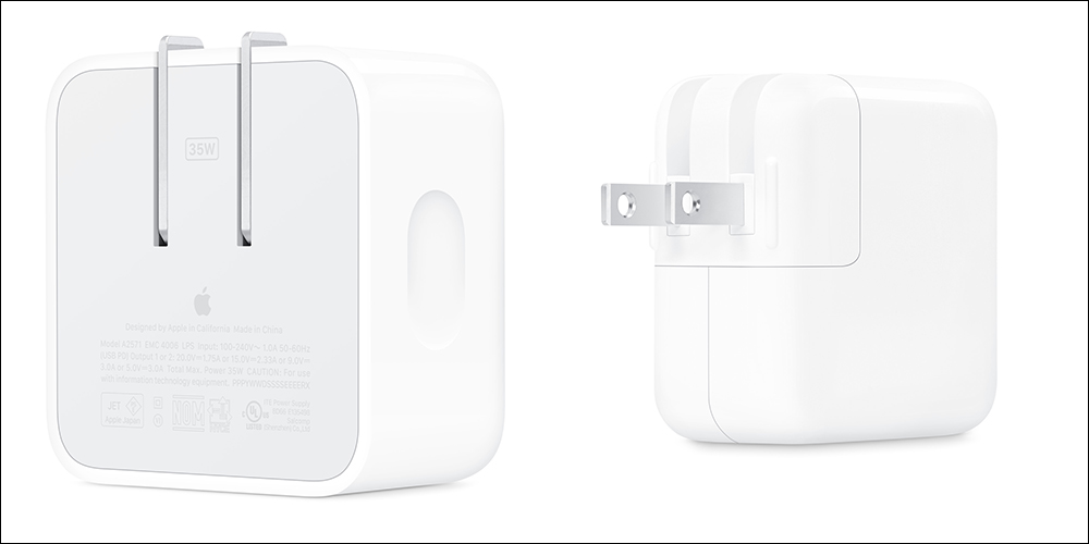 Apple 兩款 35W 雙 USB-C 充電器只差在外觀設計?充電性能實測與選購建議看這篇 - 電腦王阿達 Apple 兩款 35W 雙 USB-C 充電器只差在外觀設計?充電性能實測與選購建議看這篇 - 電腦王阿達