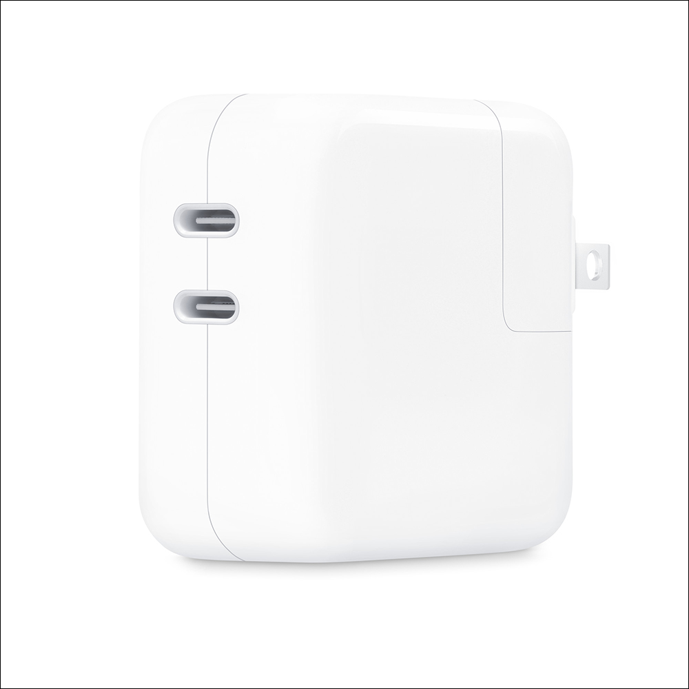 Apple 兩款 35W 雙 USB-C 充電器只差在外觀設計?充電性能實測與選購建議看這篇 - 電腦王阿達 Apple 兩款 35W 雙 USB-C 充電器只差在外觀設計?充電性能實測與選購建議看這篇 - 電腦王阿達