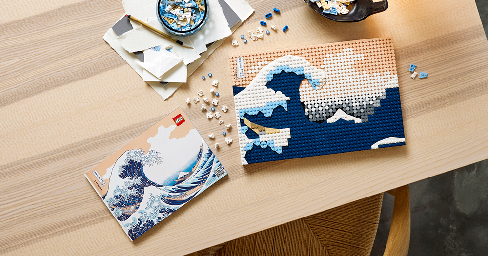 LEGO 樂高推出葛飾北齋日本浮世繪名作《神奈川沖浪裏》積木模型版本