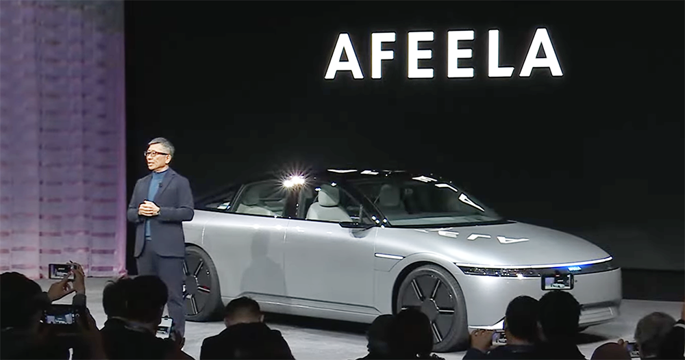 SONY HONDA 合作的電車品牌叫 AFEELA SONY HONDA 合作的電車品牌叫 AFEELA