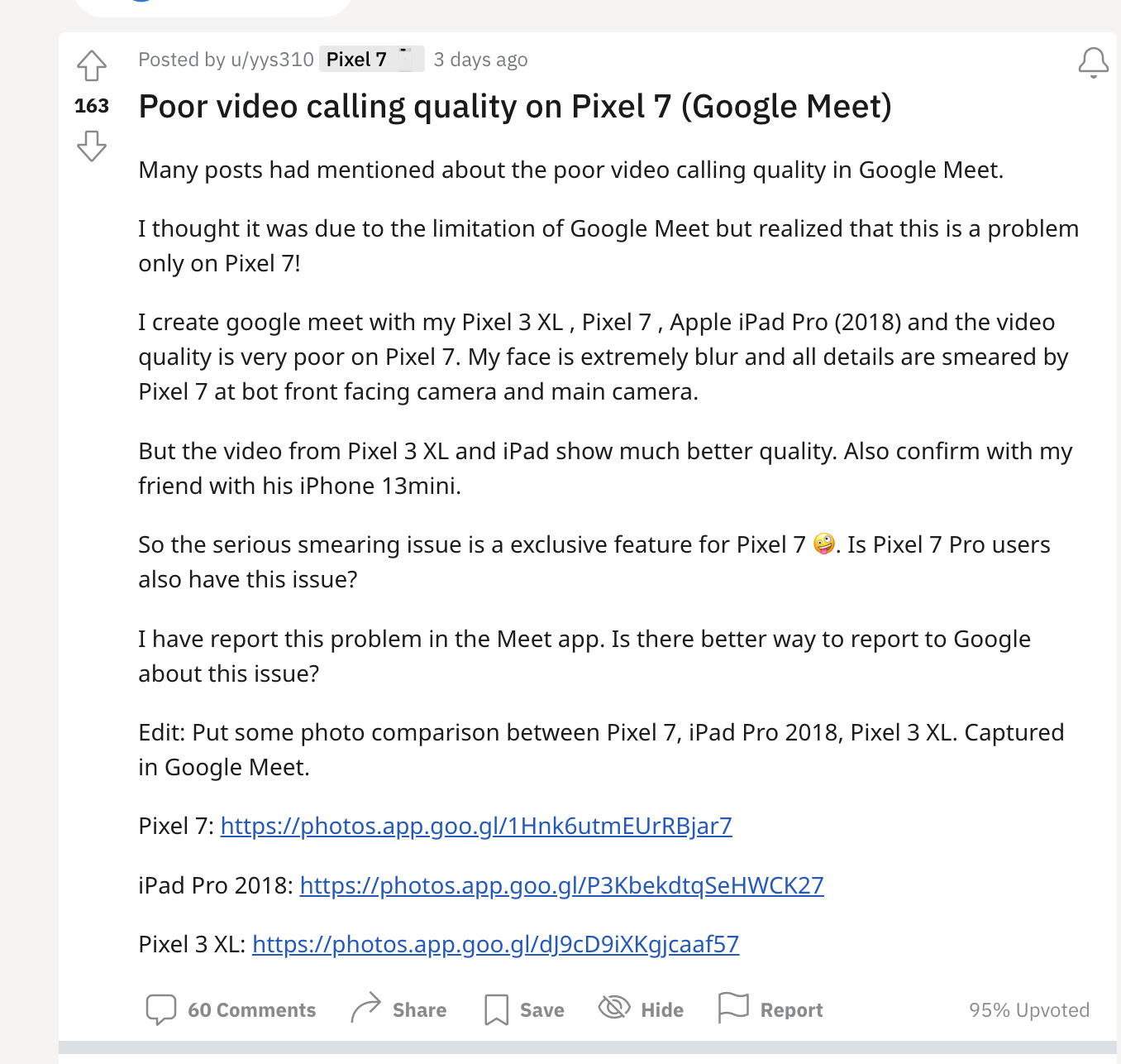 國外多位用戶反應 Pixel 7 系列的視訊通話畫質不好 - 電腦王阿達 國外多位用戶反應 Pixel 7 系列的視訊通話畫質不好 - 電腦王阿達