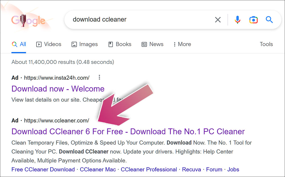 Hackers pretend to be 7-Zip, CCleaner, OBS and other well-known software to infiltrate Google search ads-Ada, the computer king