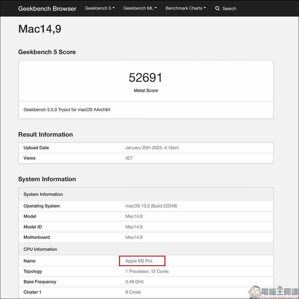 Apple M2 Max / M2 Pro 性能跑分爆光,GPU 圖形效能比起前一代提升約 30% - 電腦王阿達 Apple M2 Max / M2 Pro 性能跑分爆光,GPU 圖形效能比起前一代提升約 30% - 電腦王阿達