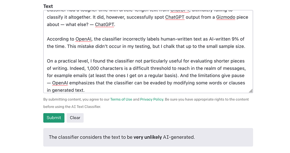 做 AI 的喊捉 AI，搞出 ChatGPT 的 OpenAI 發表能抓包人工智慧文字的偵測器（來玩玩看吧） - 電腦王阿達