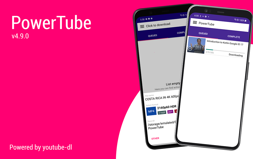 PowerTube - Youtube-dl for Android，貼上網址就能下載 YouTube 影片和音樂的免費 App - 電腦王阿達