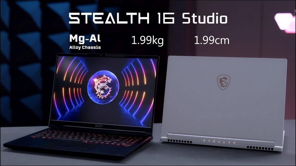 02_鎂鋁合金打造的Stealth 16 Studio，重量僅有1.99kg