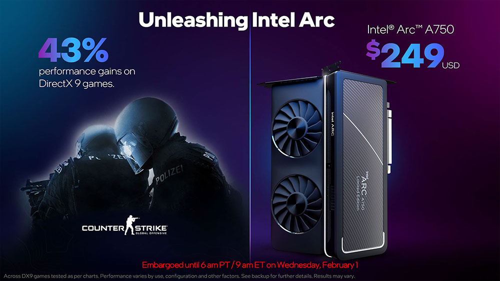 降價且效能更強!Intel 宣布 Arc A750 顯卡現在更便宜了,新驅動帶來最高 77% 效能提升 - 電腦王阿達 降價且效能更強!Intel 宣布 Arc A750 顯卡現在更便宜了,新驅動帶來最高 77% 效能提升 - 電腦王阿達