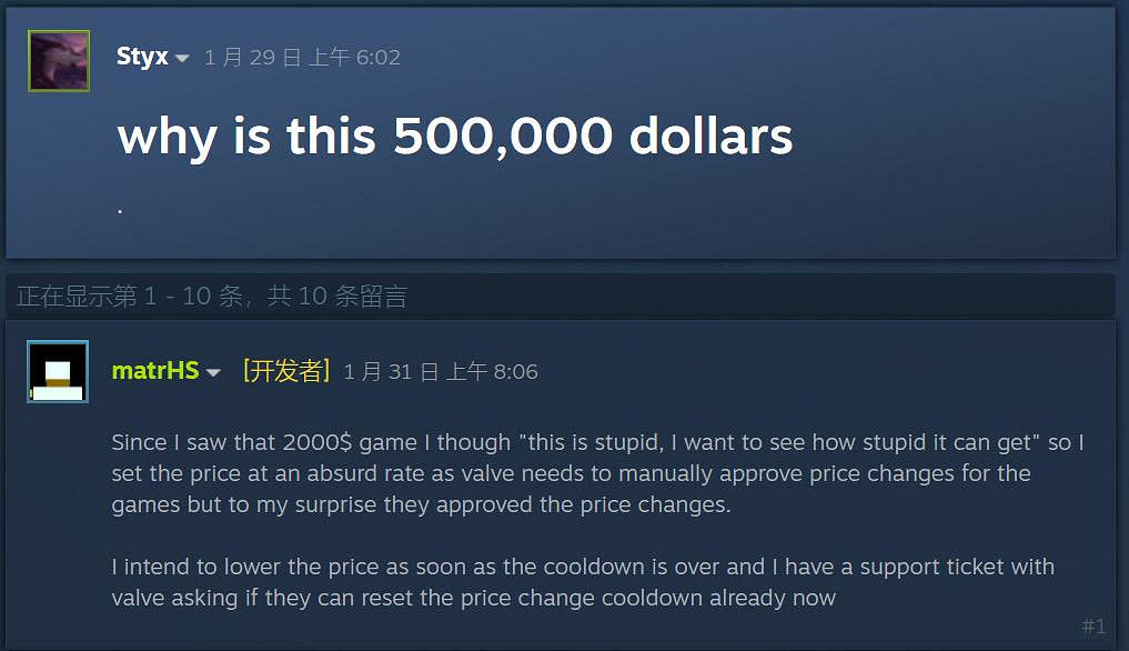 獨立製作人推出一款訂價 1500 萬的陽春小遊戲,試圖挑戰 Steam 平台極限 - 電腦王阿達 獨立製作人推出一款訂價 1500 萬的陽春小遊戲,試圖挑戰 Steam 平台極限 - 電腦王阿達