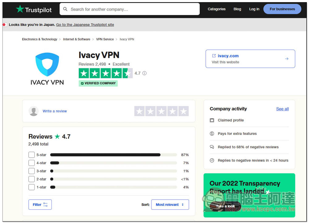 Ivacy VPN 限時優惠!花 60 美金直接買斷終身版,可一鍵解鎖 7 國上千部 Netflix 隱藏影片 - 電腦王阿達 Ivacy VPN 限時優惠!花 60 美金直接買斷終身版,可一鍵解鎖 7 國上千部 Netflix 隱藏影片 - 電腦王阿達