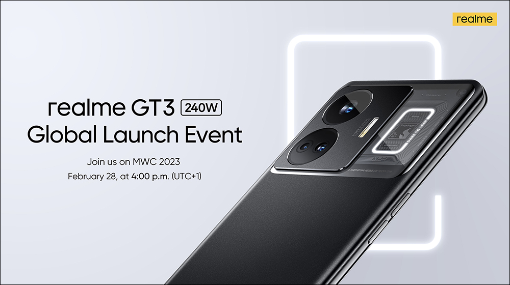 realme GT3 將於 2/28 晚間發表,240W光速秒充!預計就是 realme GT Neo5 的國際版本 - 電腦王阿達 realme GT3 將於 2/28 晚間發表,240W光速秒充!預計就是 realme GT Neo5 的國際版本 - 電腦王阿達