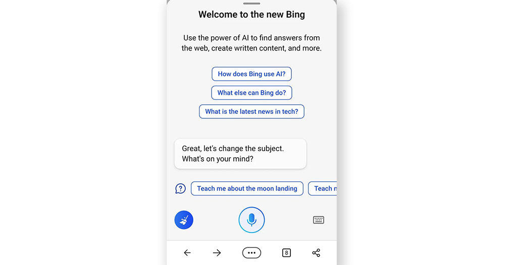 行動版 New Bing 行動版 New Bing