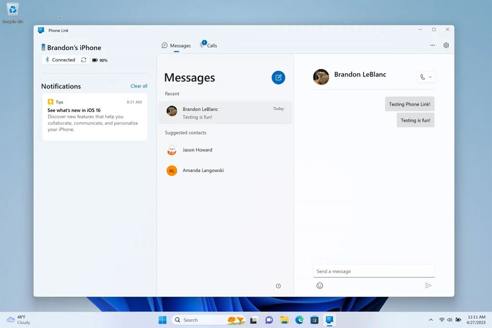 如何在 Windows 11 的手機連結使用 iPhone 中的 iMessage? - 電腦王阿達 如何在 Windows 11 的手機連結使用 iPhone 中的 iMessage? - 電腦王阿達
