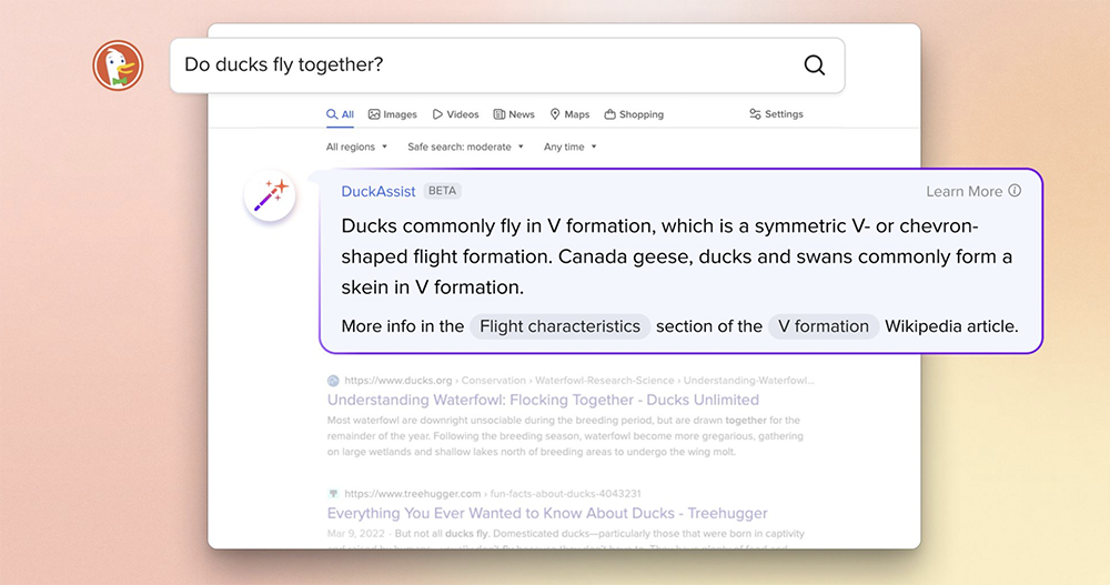 DuckDuckGo 也推 AI 搜尋