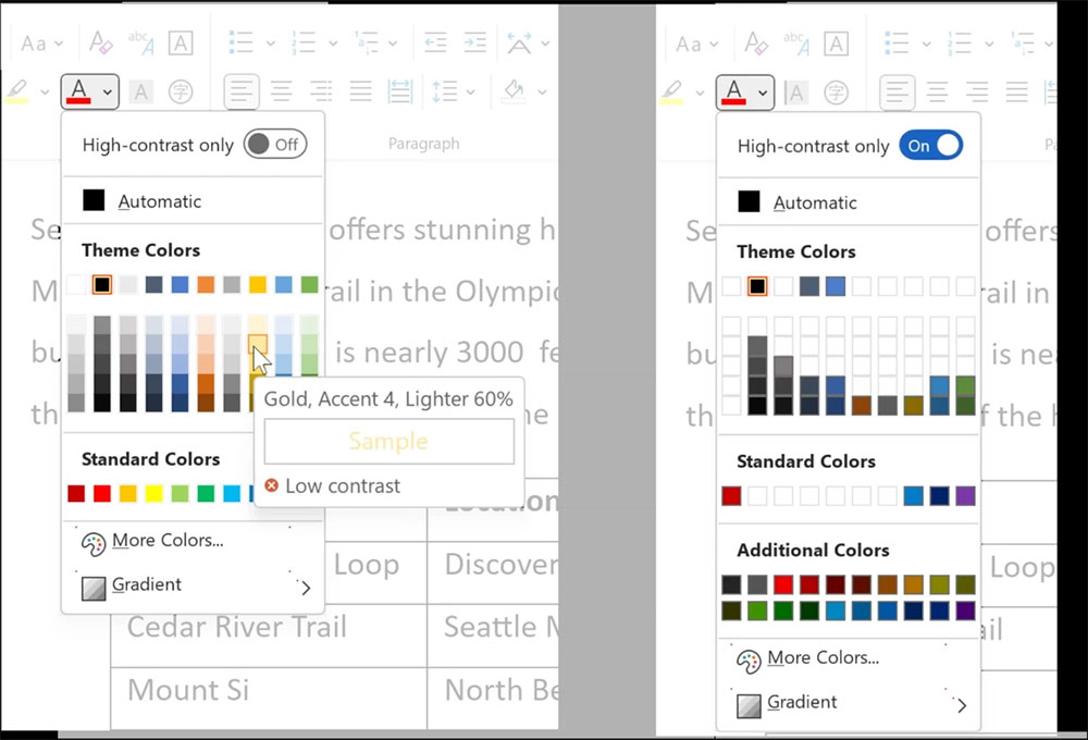 Microsoft adds new features to Microsoft Office to help improve color matching that is difficult to read – yqqlm