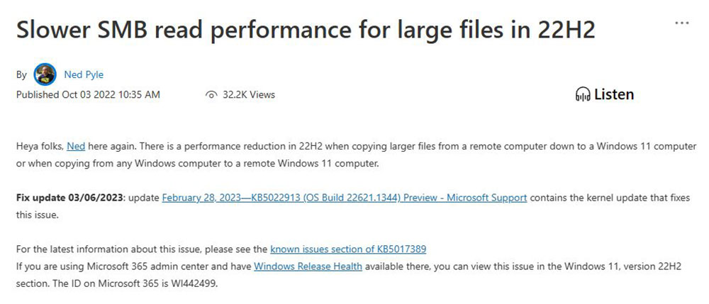 Windows 11 22H2 檔案複製速度慢的問題本月將可解決 - 電腦王阿達
