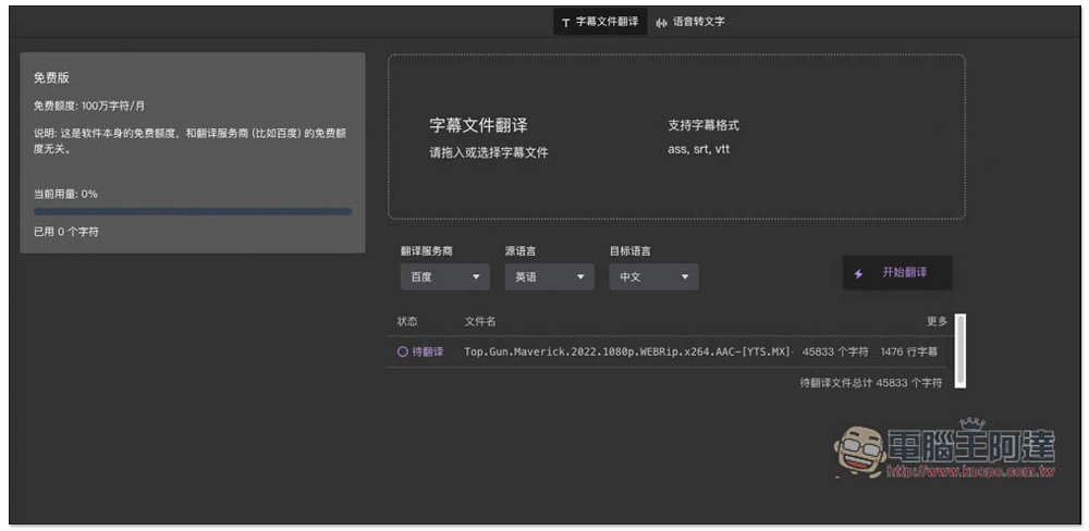 字幕組機翻小助手!一鍵翻譯國外字幕檔成繁體中文,支援 ChatGPT、DeepL、亞馬遜等服務 - 電腦王阿達 字幕組機翻小助手!一鍵翻譯國外字幕檔成繁體中文,支援 ChatGPT、DeepL、亞馬遜等服務 - 電腦王阿達