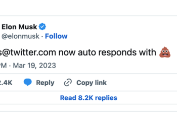 Elon Musk 展現對媒體的一貫態度：恢復運作的 Twitter 媒體信箱只會回你一坨屎