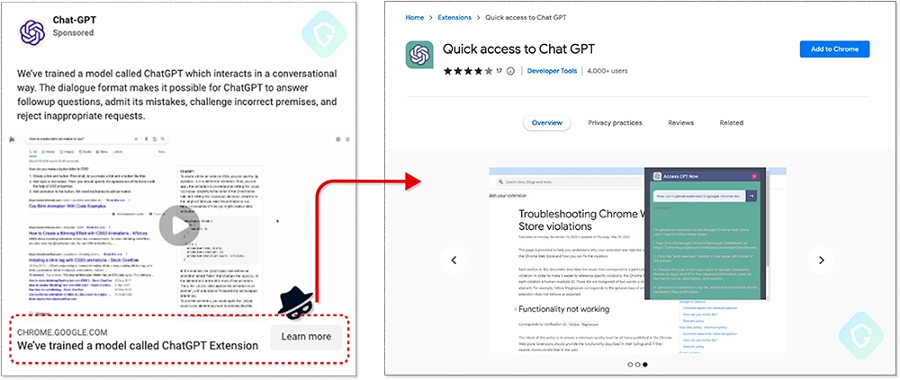 ChatGPT 擴充功能別亂安裝,現在出現假 ChatGPT for Google 版本會竊取你的 Facebook 帳號 - 電腦王阿達 ChatGPT 擴充功能別亂安裝,現在出現假 ChatGPT for Google 版本會竊取你的 Facebook 帳號 - 電腦王阿達