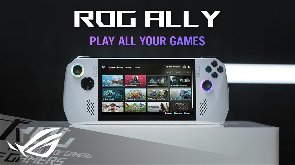 ROG ALLY gaming handheld unveiled: ROG's first handheld gaming console! Equipped with Windows 11 and XGP, take it with you and play games anytime! - Computer King Ada