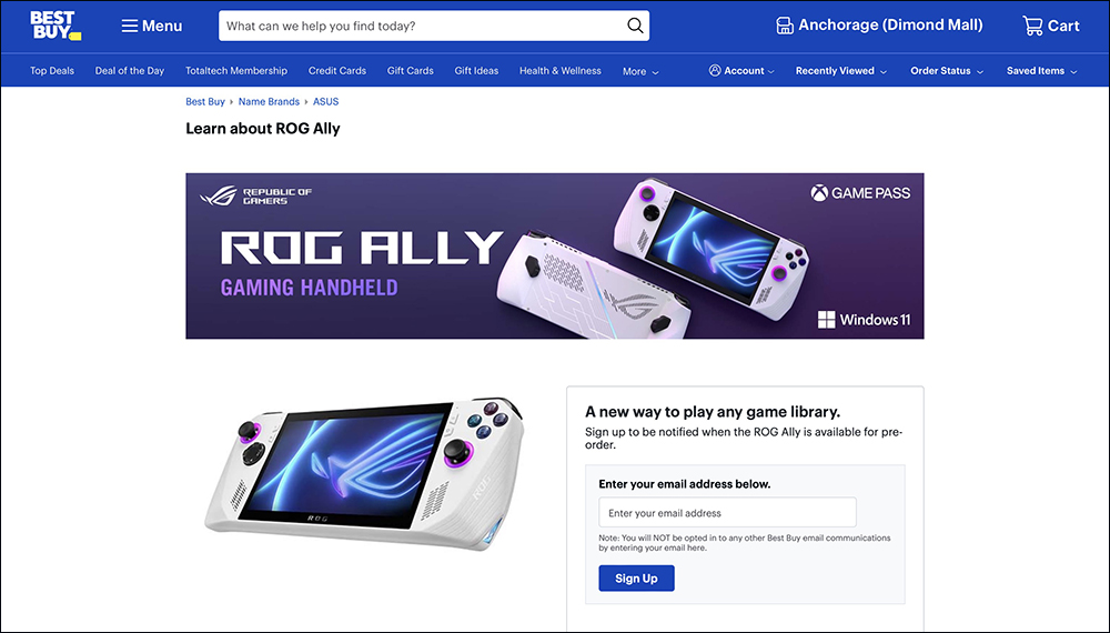 ROG ALLY gaming handheld unveiled: ROG's first handheld gaming console! Equipped with Windows 11 and XGP, take it with you and play games anytime! - Computer King Ada