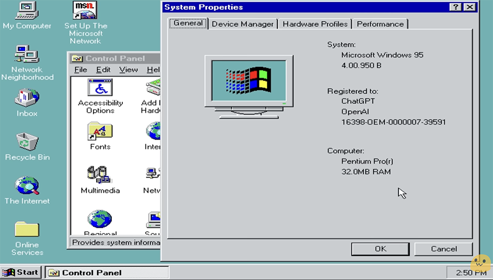 國外 YouTuber 展示他用 ChatGPT 破解 Windows 95 啟用序號的過程 - 電腦王阿達