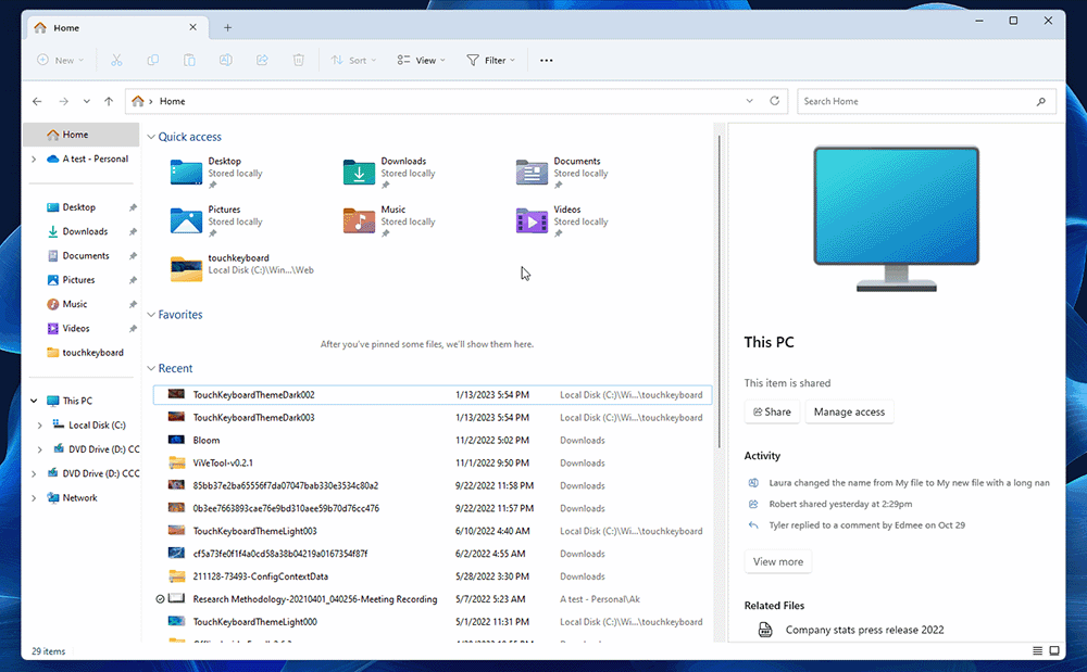 Windows 11 檔案總管即將迎來大更新，這些是外媒搶先分享的新改變 - 電腦王阿達