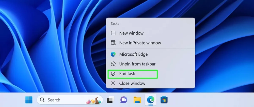 Windows 11 users will be able to force close programs from the taskbar in the future - Computer King Ada