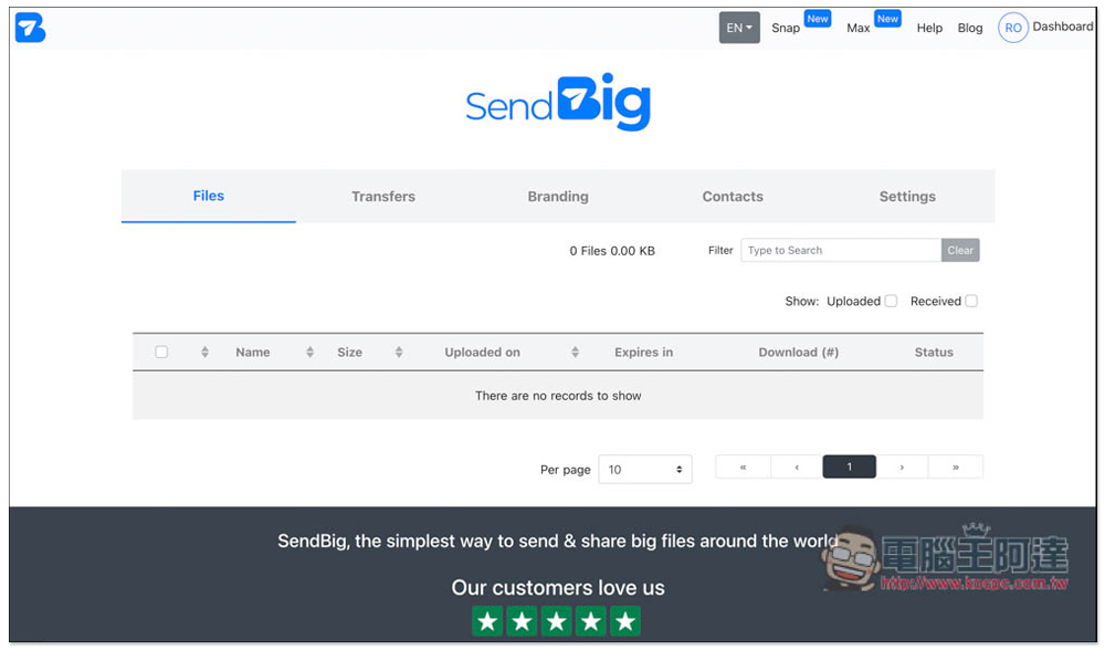 SendBig 免費檔案分享空間，最大支援 30GB，最長保留 3 年 - 電腦王阿達
