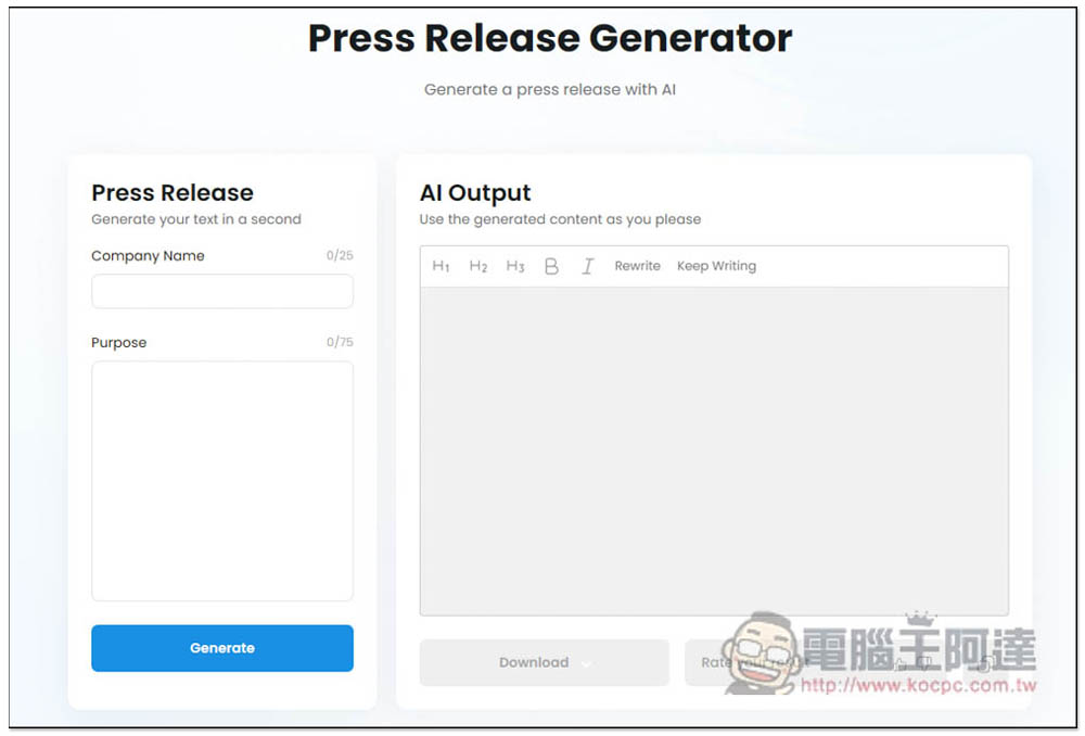 「TinyWow AI Write」提供超過 50 個免費 AI 寫作相關工具,完全免費、也沒任何限制 - 電腦王阿達 「TinyWow AI Write」提供超過 50 個免費 AI 寫作相關工具,完全免費、也沒任何限制 - 電腦王阿達