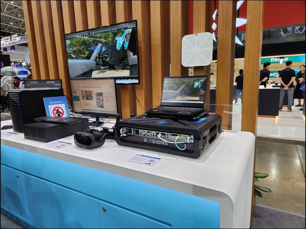 【新聞照片六】首度於台灣展出於MWC 2023上所推出的REIGN CORE S2,外觀更輕巧、速度更快,並且具有10,000 平方公尺的更大 5G 覆蓋面積 【新聞照片六】首度於台灣展出於MWC 2023上所推出的REIGN CORE S2,外觀更輕巧、速度更快,並且具有10,000 平方公尺的更大 5G 覆蓋面積