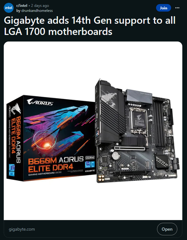 主機板公司確認！升級 BIOS 就支援 Intel 下一代處理器，延續 LGA1700 插槽 - 電腦王阿達