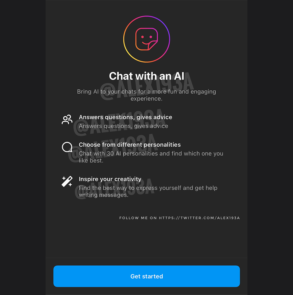 Instagram 傳也在打造 AI 聊天機器人,總共有 30 種人格 - 電腦王阿達 Instagram 傳也在打造 AI 聊天機器人,總共有 30 種人格 - 電腦王阿達