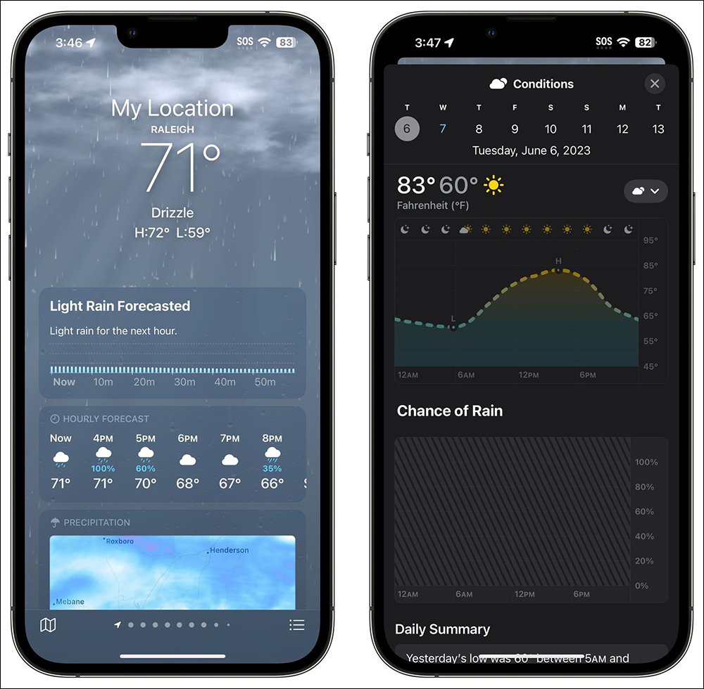 外媒展示 iOS 17 天氣 App 全新功能與介面 - 電腦王阿達