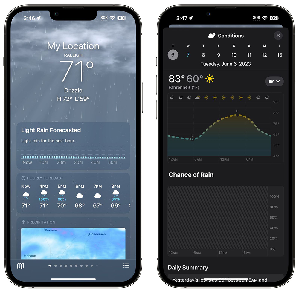 外媒展示 iOS 17 天氣 App 全新功能與介面 - 電腦王阿達 外媒展示 iOS 17 天氣 App 全新功能與介面 - 電腦王阿達