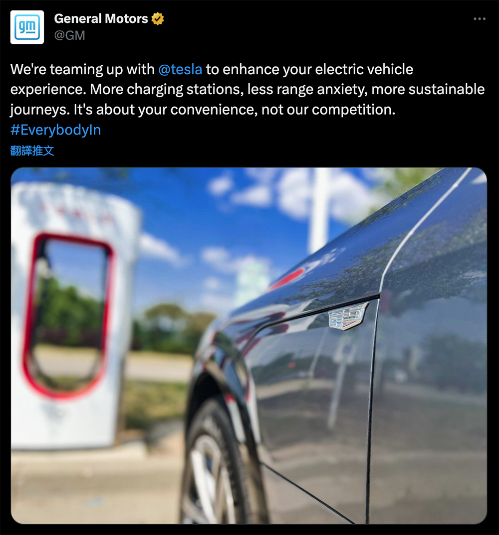GM 電動車宣告將加入 Tesla 超充網路支援，NACS 美國國家隊正式成形 - 電腦王阿達