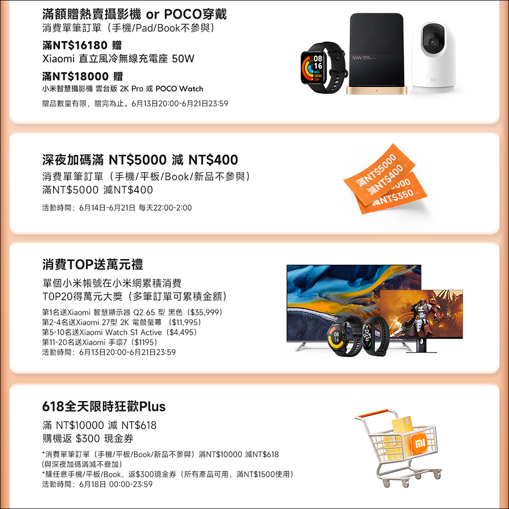 小米618 年中購物節即將開跑!手機家電最低 58 折起,還有滿滿好康!(活動優惠懶人包) - 電腦王阿達 小米618 年中購物節即將開跑!手機家電最低 58 折起,還有滿滿好康!(活動優惠懶人包) - 電腦王阿達
